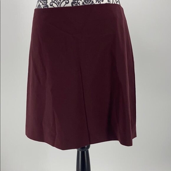 Dylan Gray A-Line Crepe Mini Skirt | Burgundy | Size 12 | NWT $148 - Picture 4 of 11